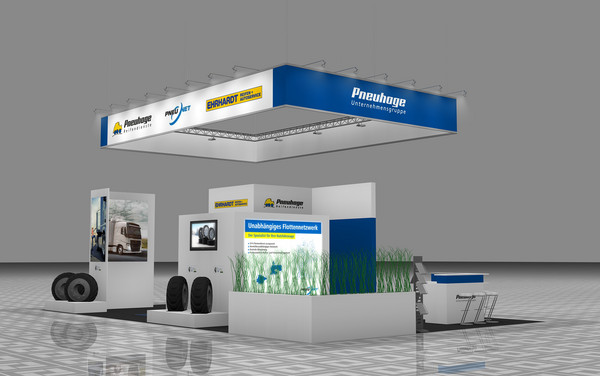 Messestand transport logistic 